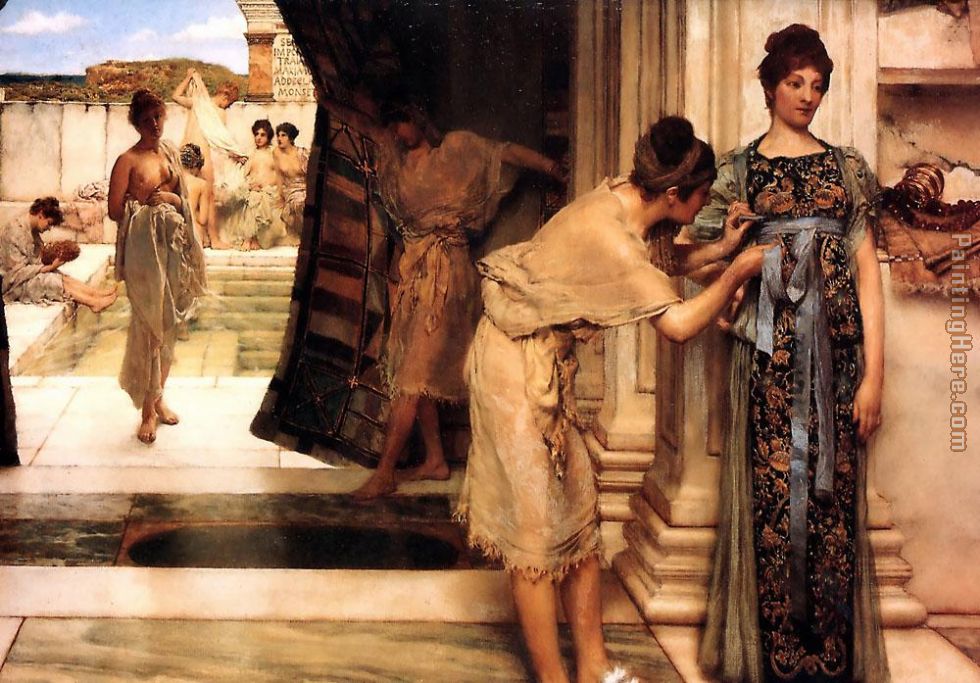 The Frigidarium painting - Sir Lawrence Alma-Tadema The Frigidarium art painting